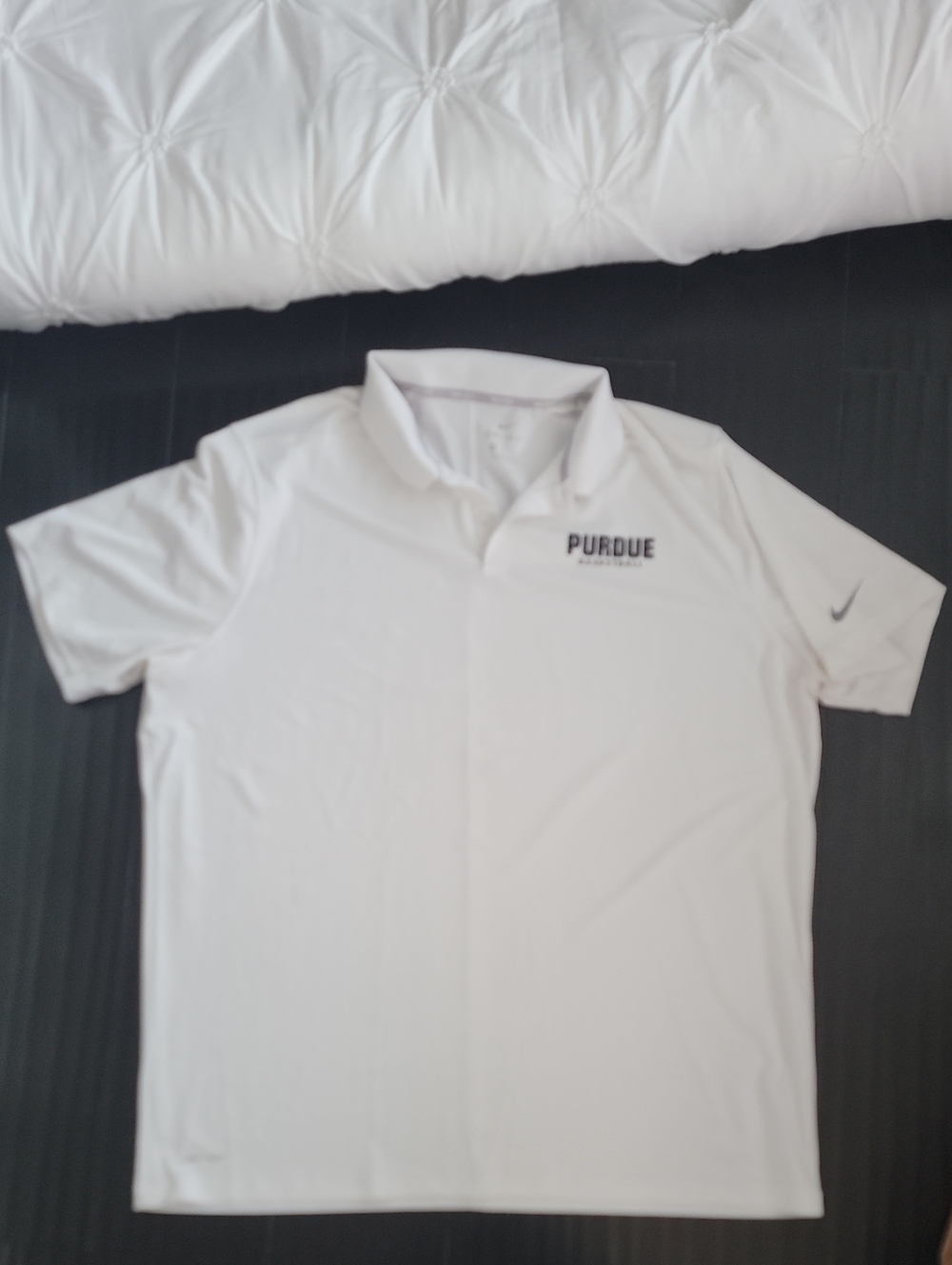 Nike Golf Purdue Basketball Dri-FIT Polo White XXL